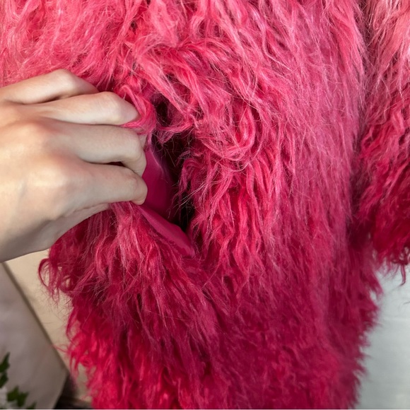 Pink Ombre Faux Fur Coat - Picture 3 of 11